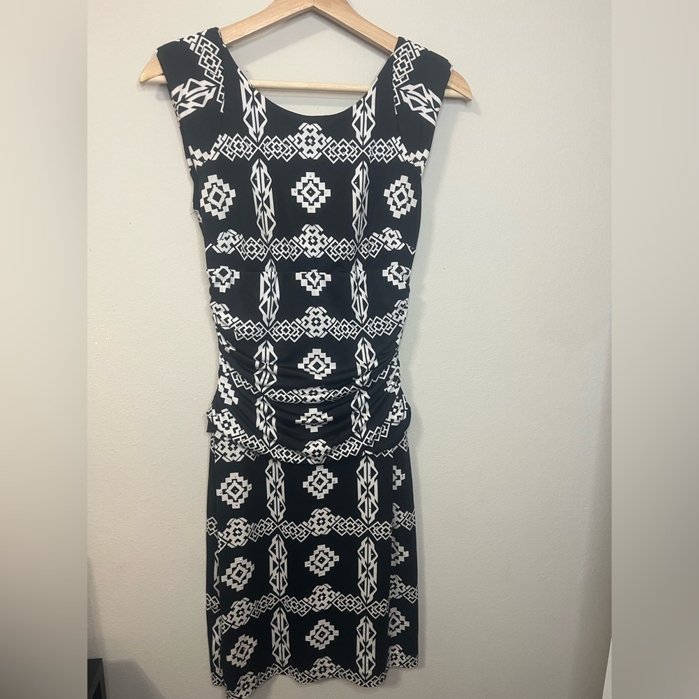 INC International Concepts Black and White Dress